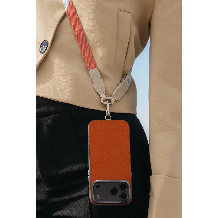 Uniq Apple iPhone 18 Pro Max/17 Pro Max Lyden Magsafe Deri Kapak - Mavi - görsel 5