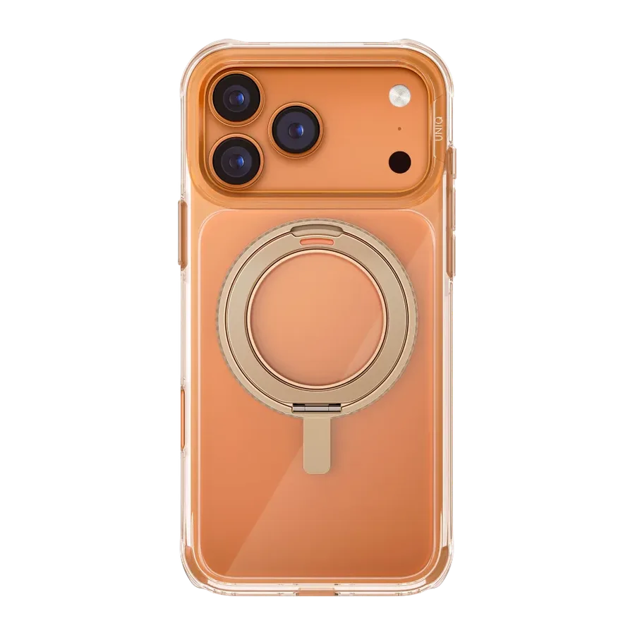 Uniq Apple iPhone 18 Pro Max/17 Pro Max Swivix Rotating Kickstand Kapak - Gold - görsel 2