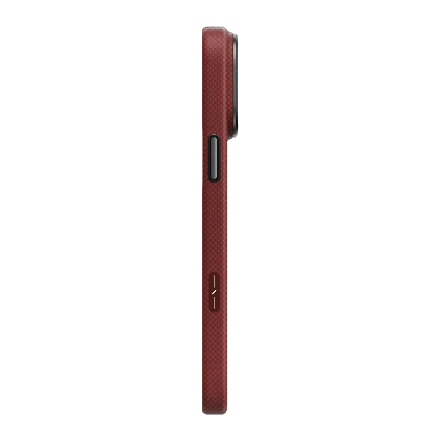 Uniq Apple iPhone 18 Pro Max/17 Pro Max Keva Edge Slim Aramid Magsafe Kapak - Bordo - görsel 3