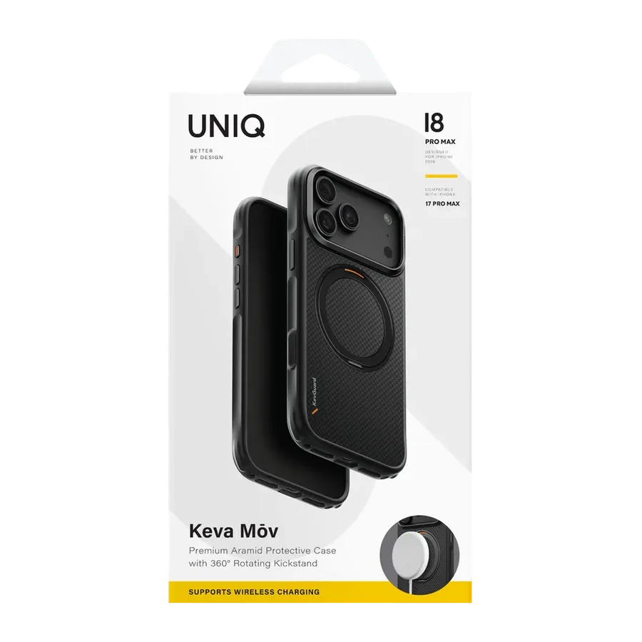 Uniq Apple iPhone 18 Pro Max/17 Pro Max Keva Mov Magsafe Kapak - Siyah - görsel 6