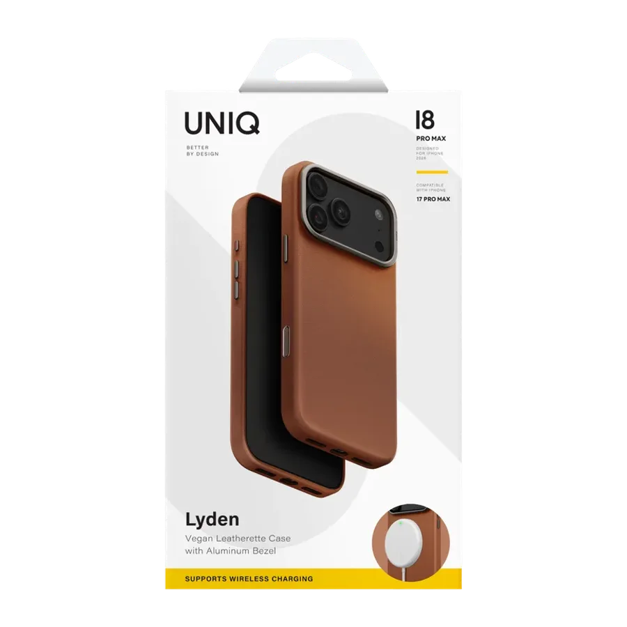 Uniq Apple iPhone 18 Pro Max/17 Pro Max Lyden Magsafe Deri Kapak - Karamel - görsel 5