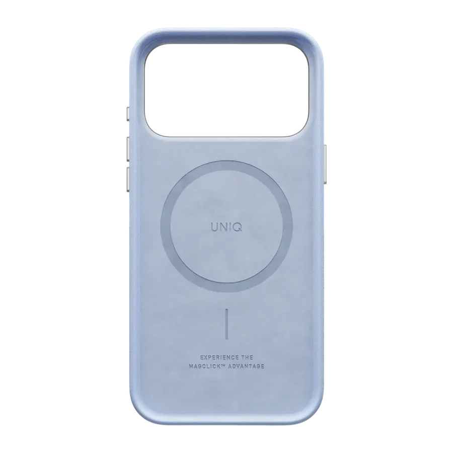 Uniq Apple iPhone 18 Pro Max/17 Pro Max Lyden Magsafe Deri Kapak - Açık Mavi - görsel 4
