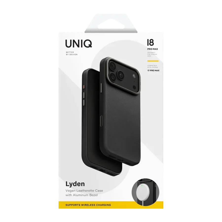 Uniq Apple iPhone 18 Pro Max/17 Pro Max Lyden Magsafe Deri Kapak - Siyah - görsel 5