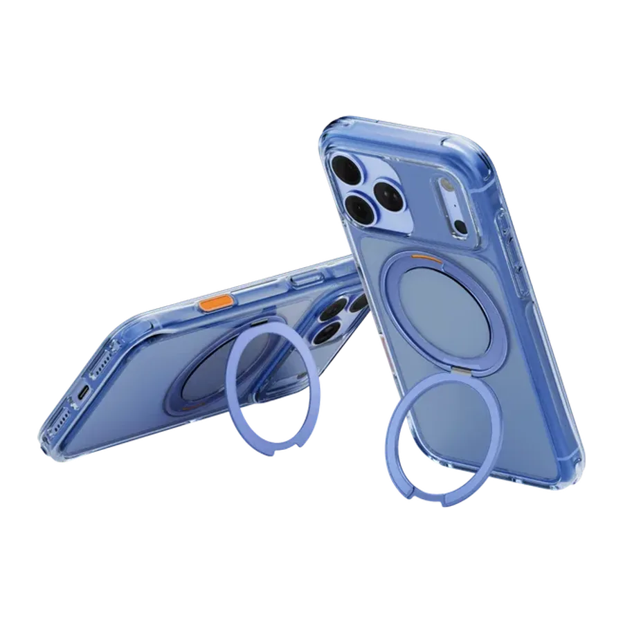 Uniq Apple iPhone 18 Pro Max/17 Pro Max Swivix Rotating Kickstand Kapak - Açık Mavi - görsel 3
