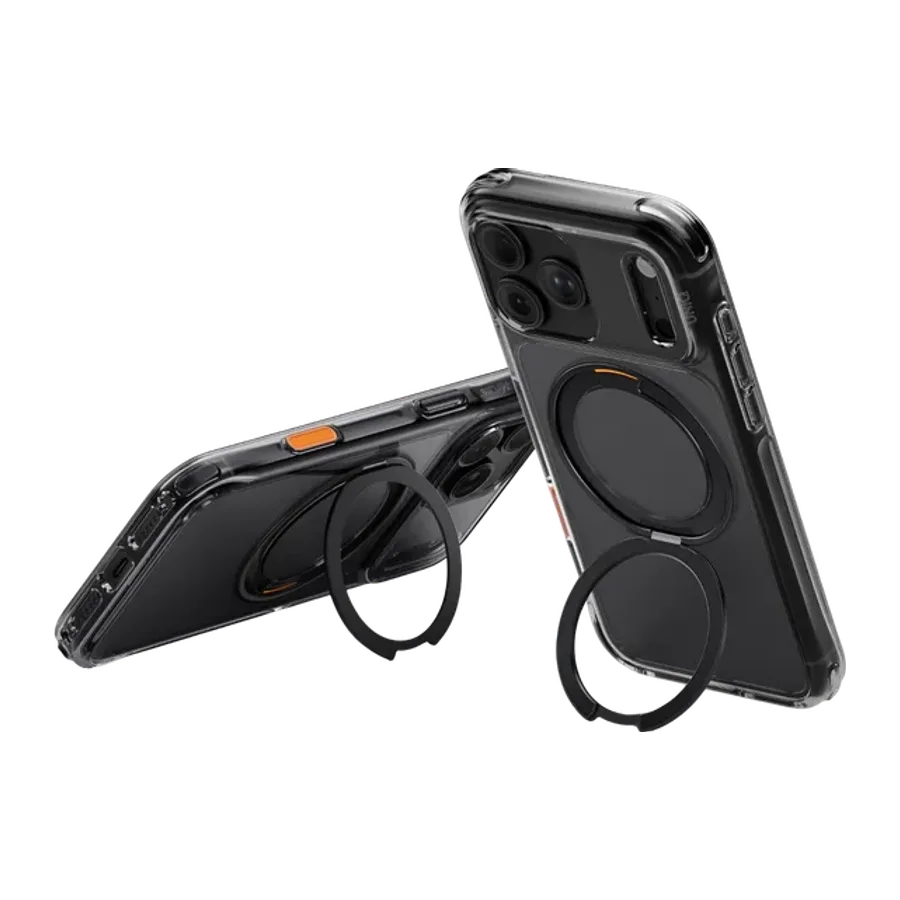 Uniq Apple iPhone 18 Pro Max/17 Pro Max Swivix Rotating Kickstand Kapak - Siyah - görsel 3