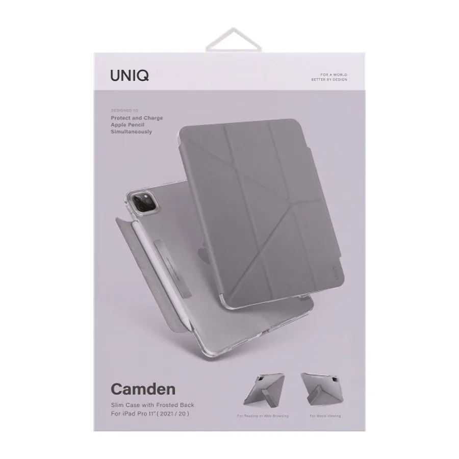 Uniq Apple iPad Pro 11 (2022) Camden Katlanabilir Tablet Kapak - Mavi - görsel 5