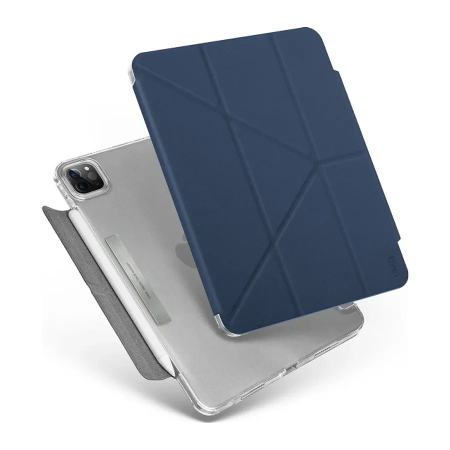 Uniq Apple iPad Pro 11 (2022) Camden Katlanabilir Tablet Kapak - Mavi