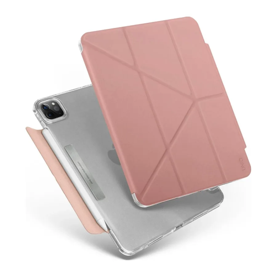 Uniq Apple iPad Pro 11 (2022) Camden Katlanabilir Tablet Kapak - Pembe