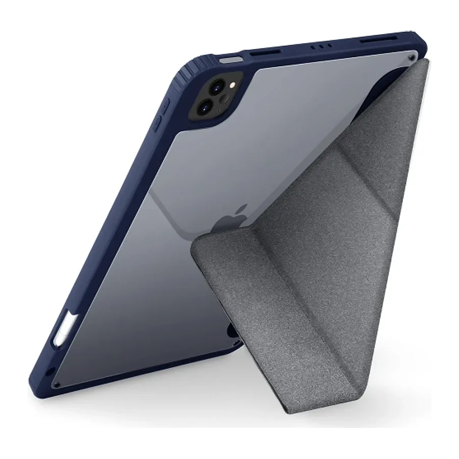Uniq Apple iPad Pro 11 (2022) Moven Standlı Tablet Kapak - Lacivert - görsel 3