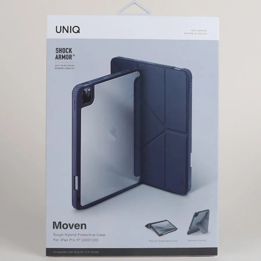 Uniq Apple iPad Pro 11 (2022) Moven Standlı Tablet Kapak - Lacivert - görsel 6