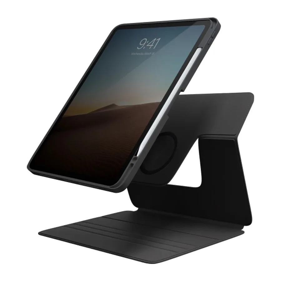 Uniq Apple iPad Pro 11 (2022) Rovus 360 Manyetik Tablet Kapak - Siyah - görsel 4
