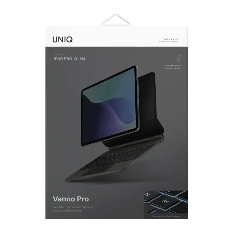 Uniq Apple iPad Pro 11 (2022) Venno Pro Manyetik Klavyeli Tablet Kılıfı - Siyah - görsel 5