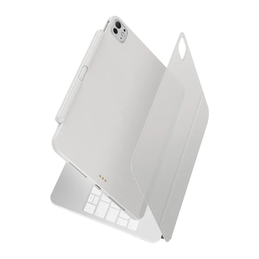 Uniq Apple iPad Pro 11 (2024) Axel Manyetik Tablet Kılıf - Beyaz - görsel 2