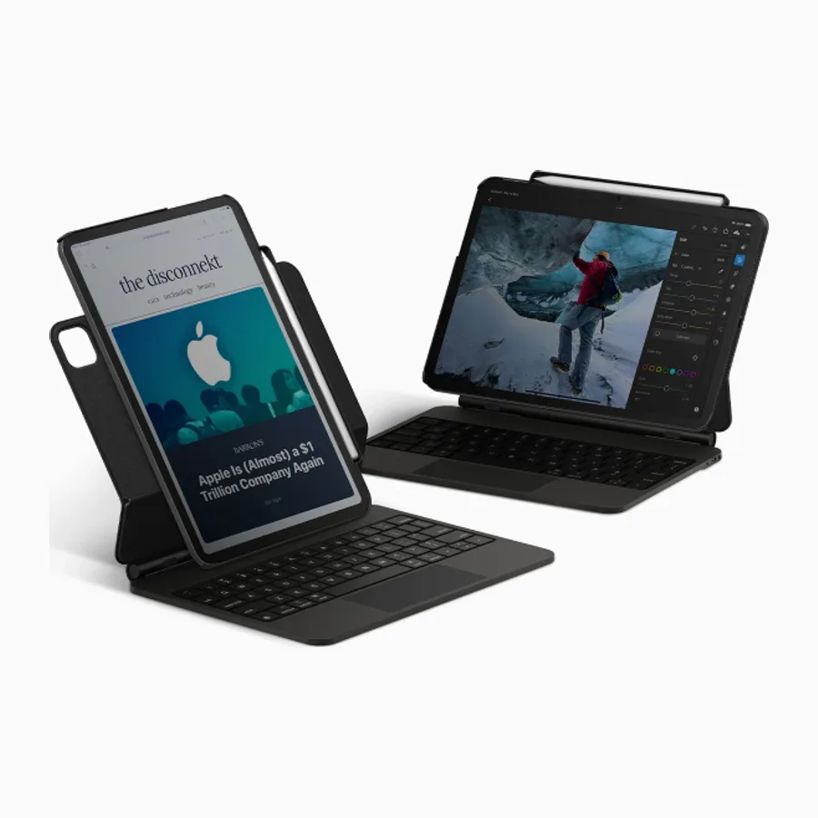 Uniq Apple iPad Pro 11 (2024) Axel Manyetik Tablet Kılıf - Siyah - görsel 2