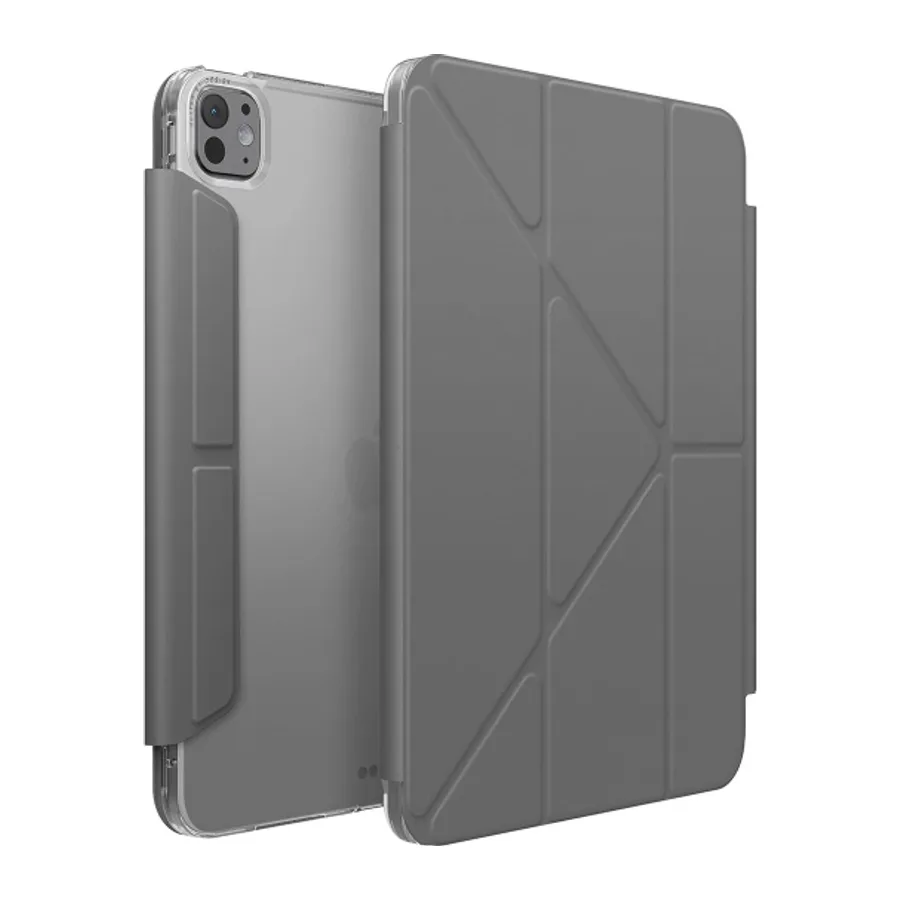 Uniq Apple iPad Pro 11 (2024) Camden Katlanabilir Tablet Kapak - Koyu Gri