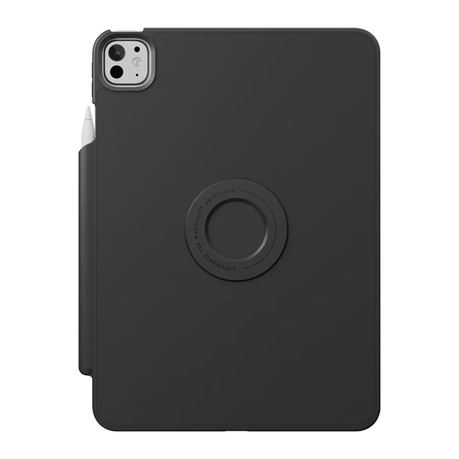 Uniq Apple iPad Pro 11 (2024) Rovus Snapmount 360 Derece Dönebilen Manyetik Tablet Kılıf - Siyah - görsel 3