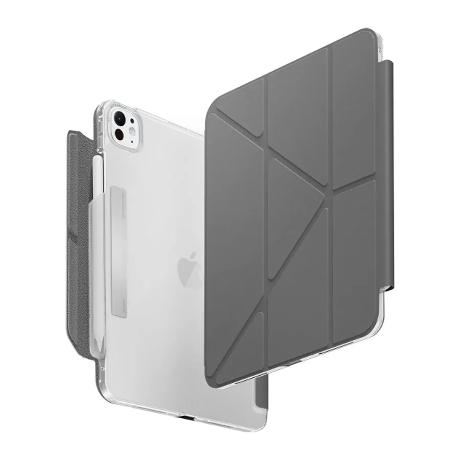 Uniq Apple iPad Pro 13 (2024) Camden Katlanabilir Tablet Kapak - Koyu Gri - görsel 3