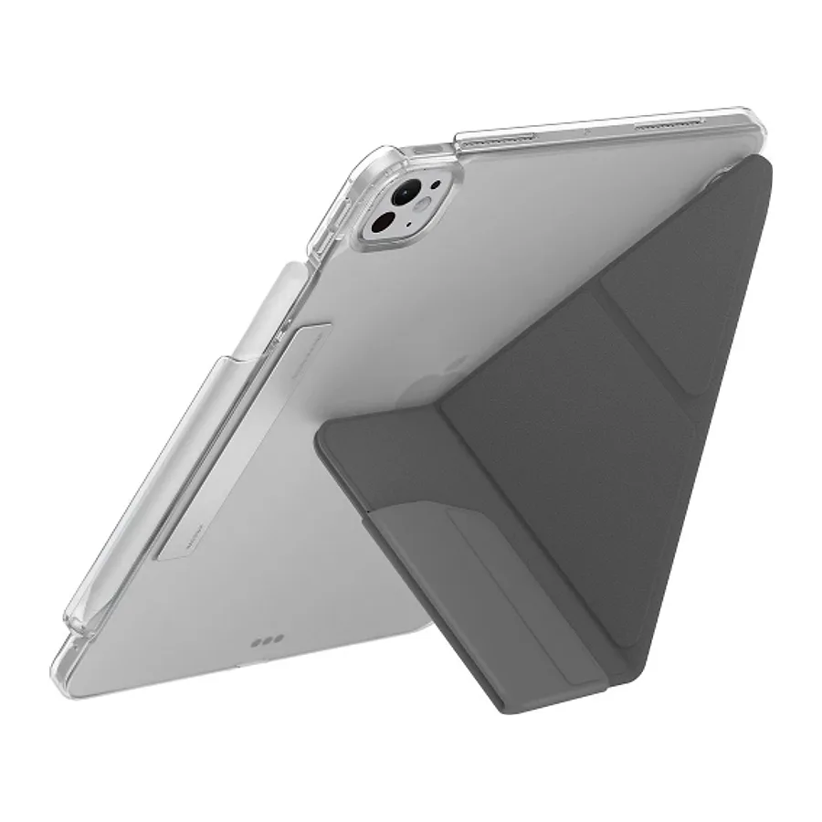 Uniq Apple iPad Pro 13 (2024) Camden Katlanabilir Tablet Kapak - Koyu Gri - görsel 4