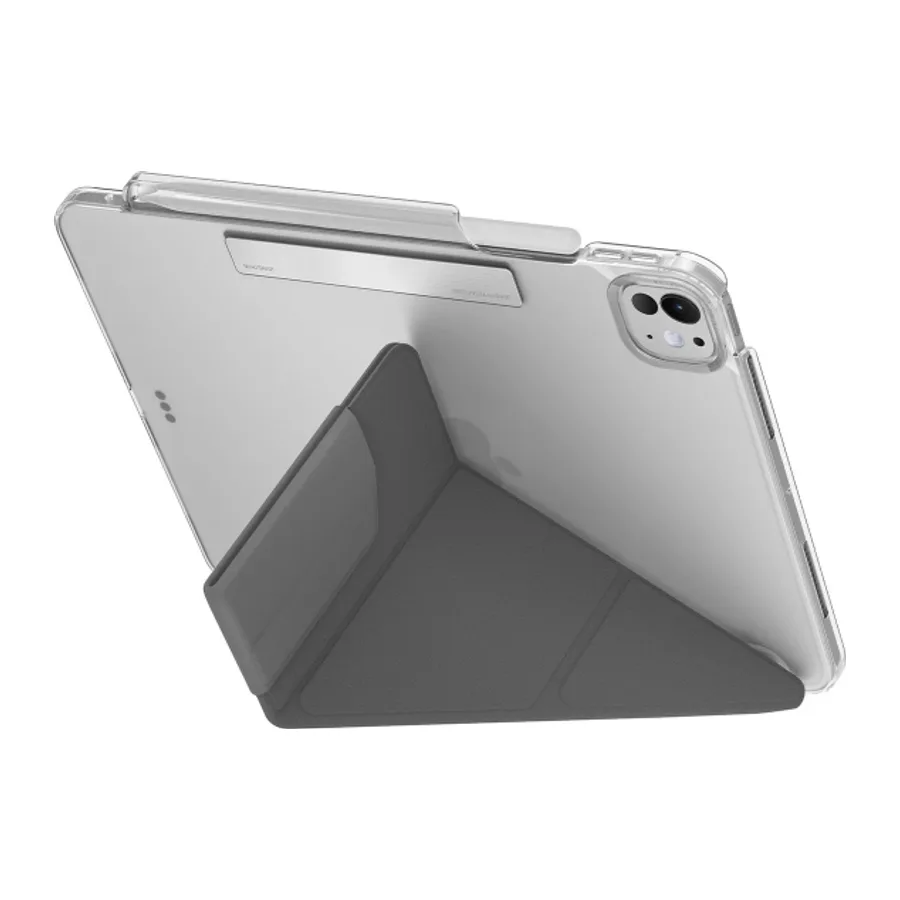 Uniq Apple iPad Pro 13 (2024) Camden Katlanabilir Tablet Kapak - Koyu Gri - görsel 5