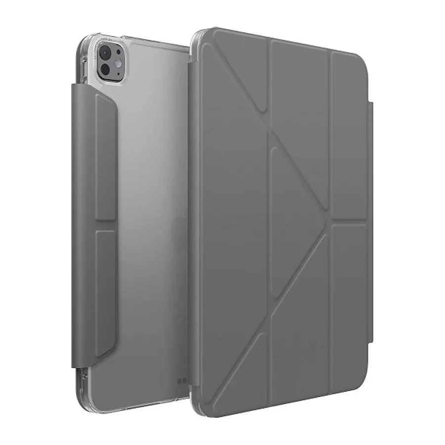 Uniq Apple iPad Pro 13 (2024) Camden Katlanabilir Tablet Kapak - Koyu Gri