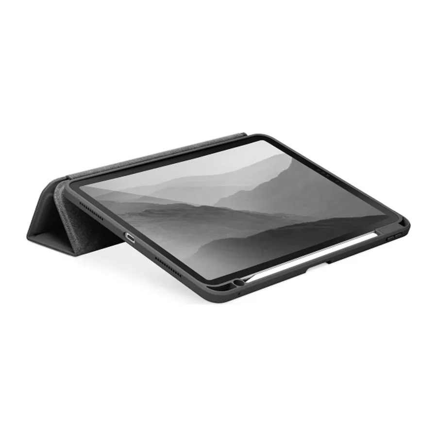 Uniq Apple iPad Pro 13 (2024) Moven Standlı Tablet Kapak - Gri - görsel 3