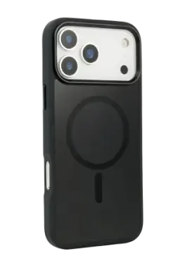 URR Apple iPhone 17 Pro Max/18 Pro Max IRIS Matte Pure Glass Magsafe Kapak - Siyah - görsel 2