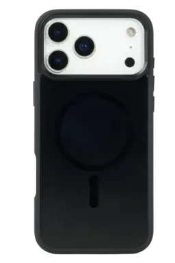 URR Apple iPhone 17 Pro Max/18 Pro Max IRIS Matte Pure Glass Magsafe Kapak - Siyah - görsel 3