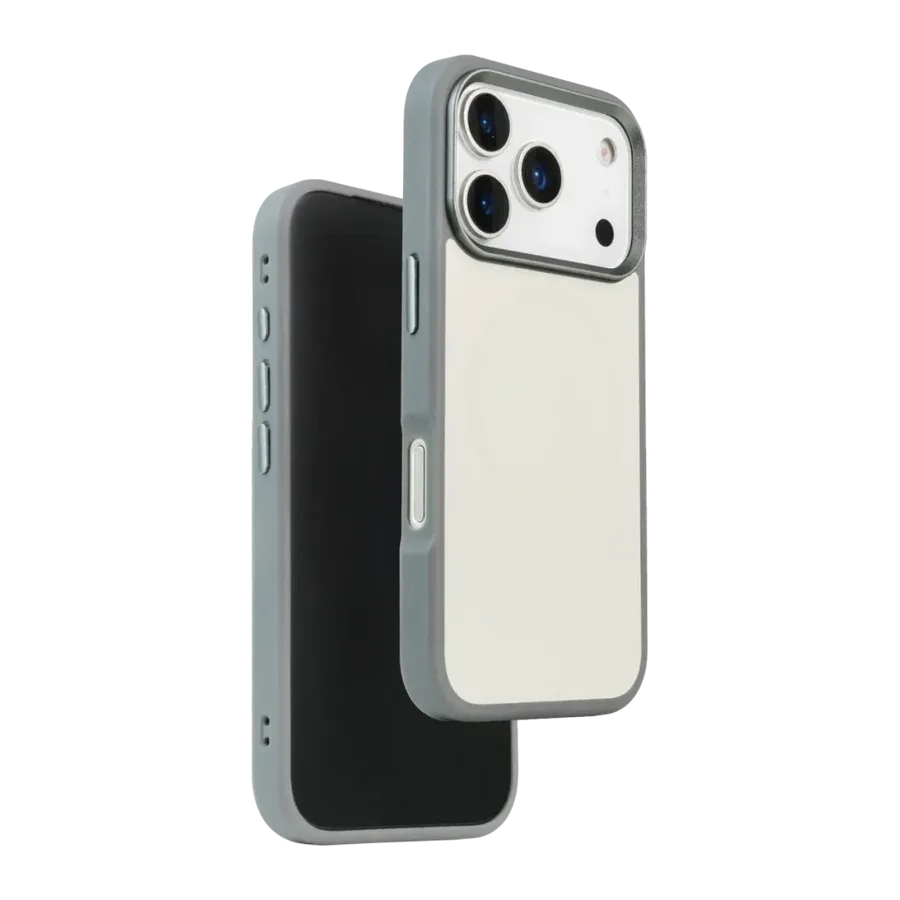 URR Apple iPhone 17 Pro Max/18 Pro Max IRIS Matte Pure Glass Magsafe Kapak - Titan Gri