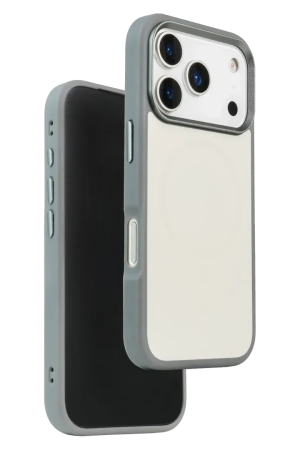 URR Apple iPhone 17 Pro Max/18 Pro Max IRIS Matte Pure Glass Magsafe Kapak - Titan Gri