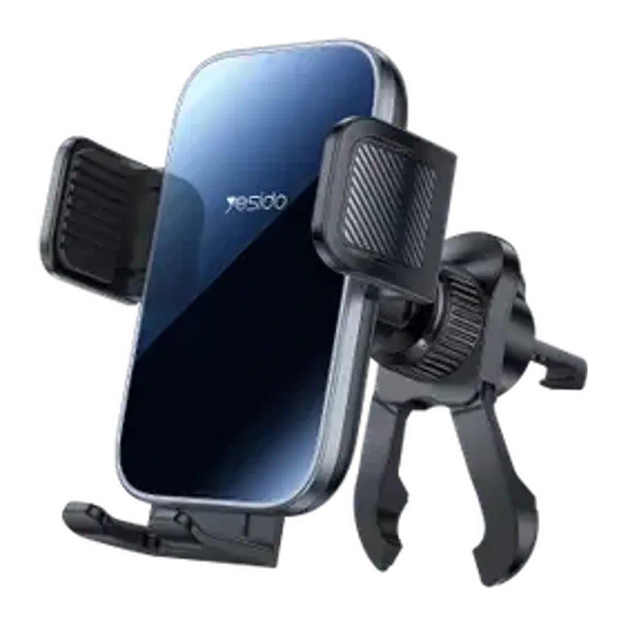 Yesido C256 Temperli Cam Panelli Havalandırma Tipi Araç Tutucu - Siyah
