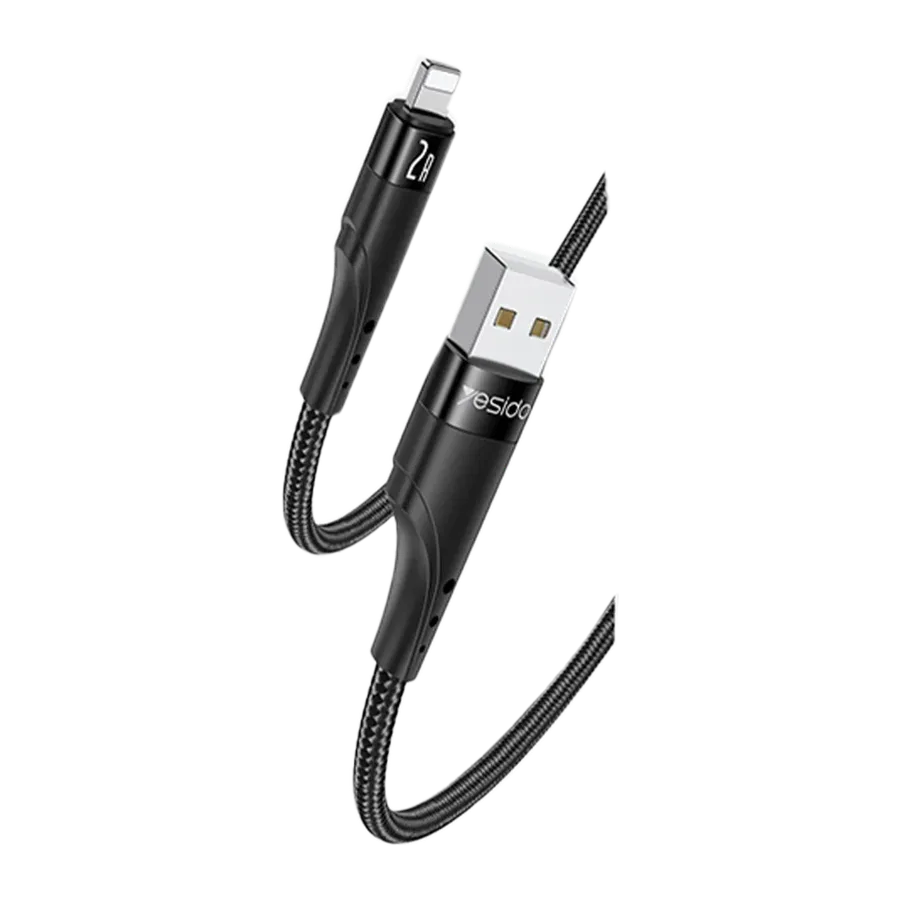 Yesido CA109 3M 2A Usb to Lightning Hızlı Şarj Kablosu - Siyah
