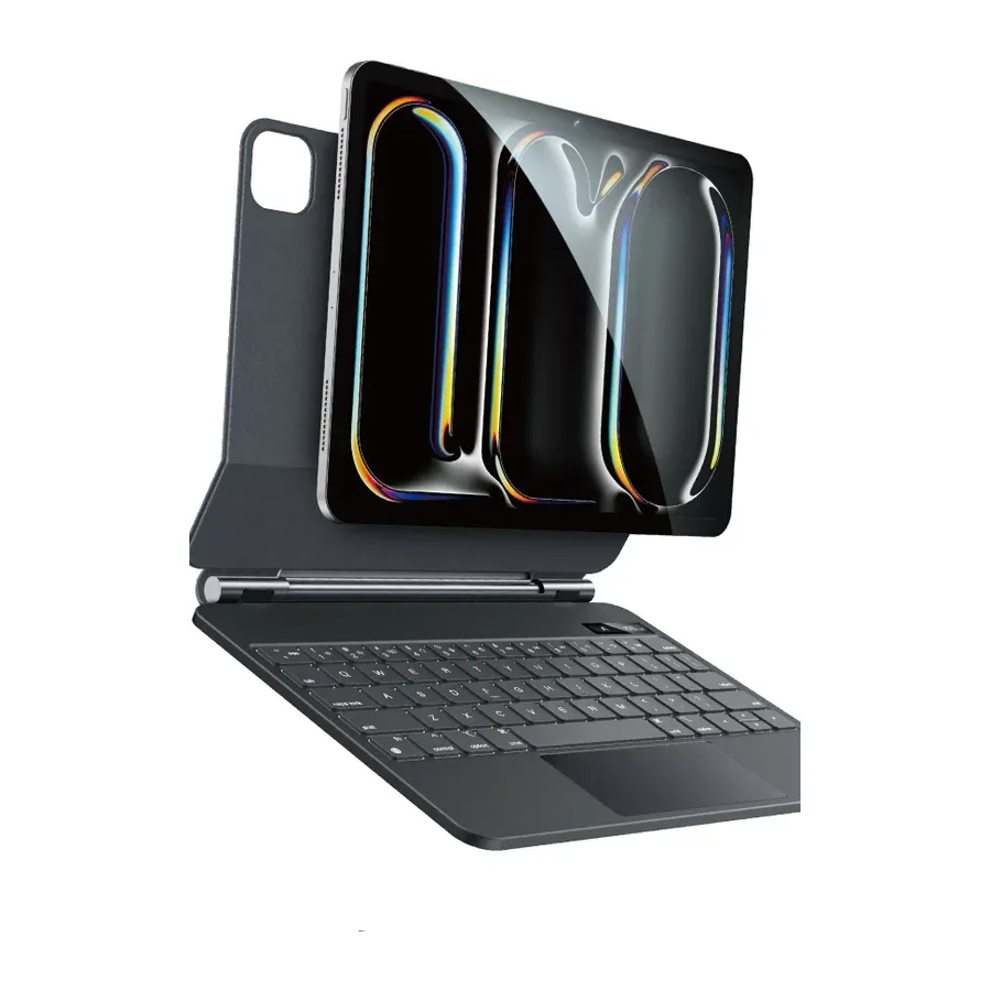 Yesido Apple KB30 iPad Pro 11 (2024) Tecno Klavyeli Tablet Kılıfı - Siyah