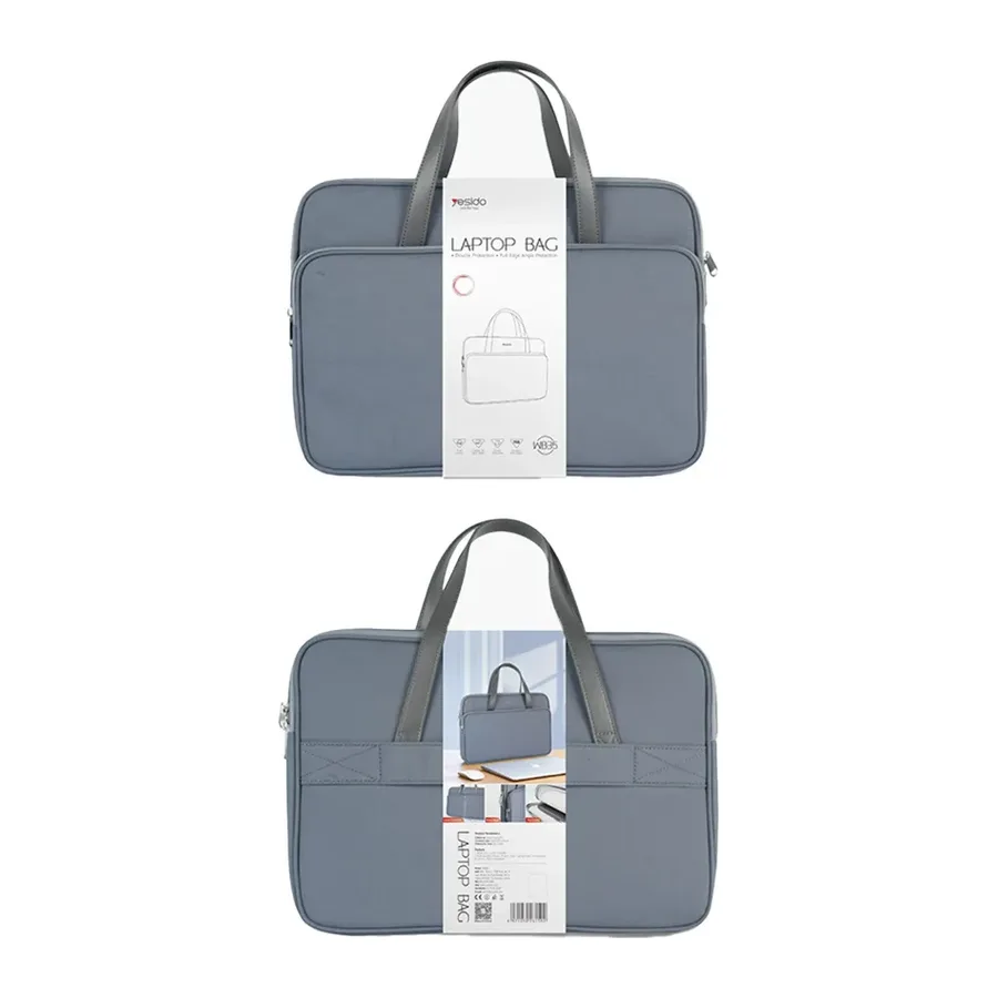 Yesido WB35 Fjallraven 600D Kumaşlı 16 inç Laptop Çantası - Gri